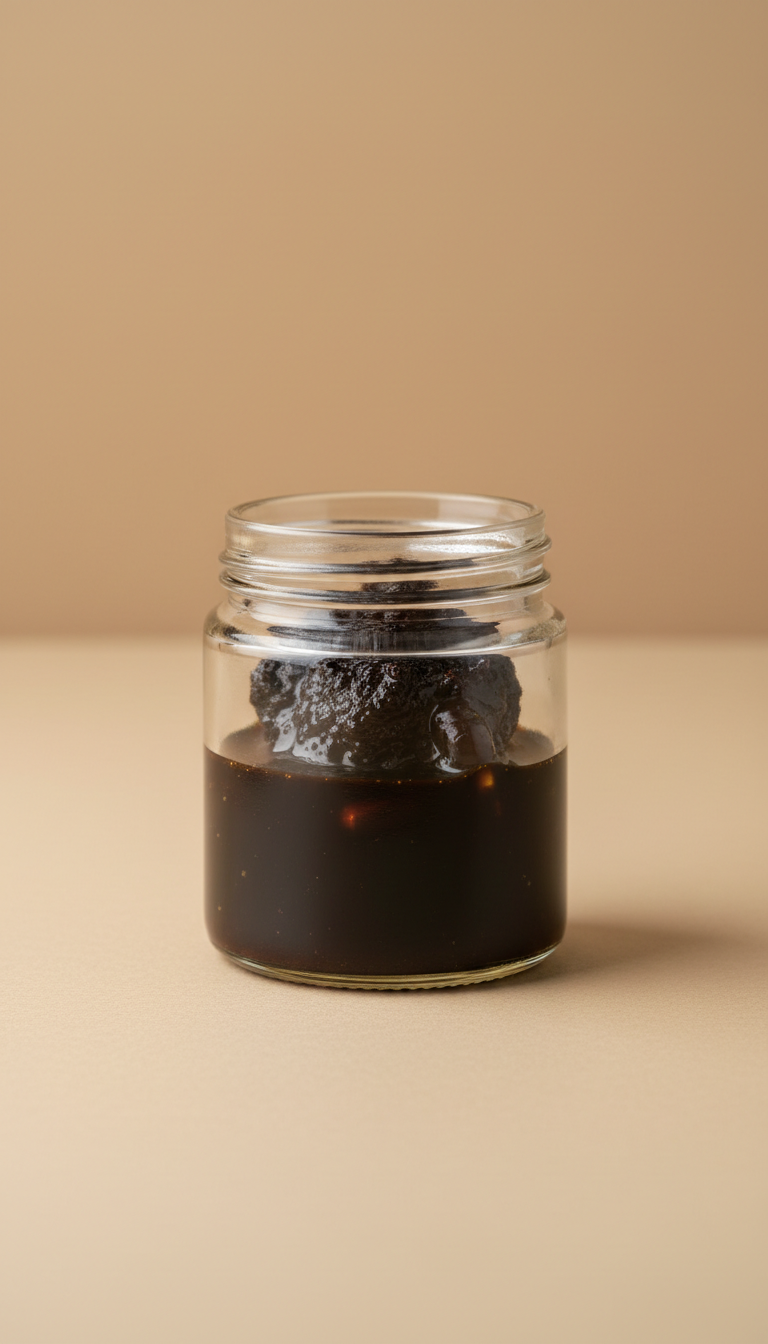 Himalayan shilajit resin glass jar